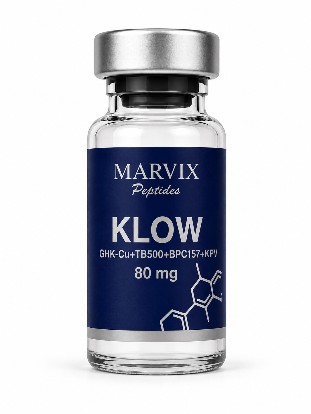 KLOW — GHK-Cu + TB-500 + BPC-157 + KPV (80 mg)